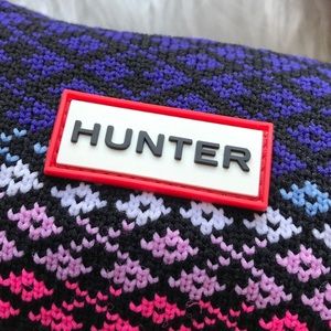 Hunter Accessories - HUNTER Black, Purple & Pink Tall Cuffed Boot Socks Hunter Accessories - HUNTER Black, Purple & Pink Tall Cuffed Boot Socks